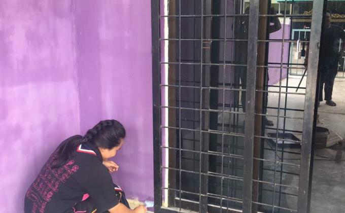 Mengecat rumah pengakap