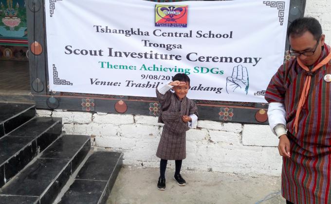 Tshangkha Cs Scout Investiture ceremony 2019