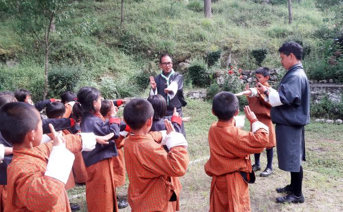 Scout session 1 at Bjeezam Primary School