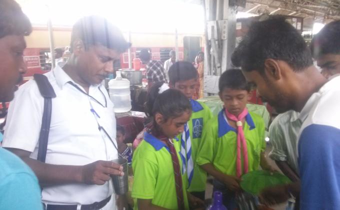 Water Service at Railway Station for passenger
