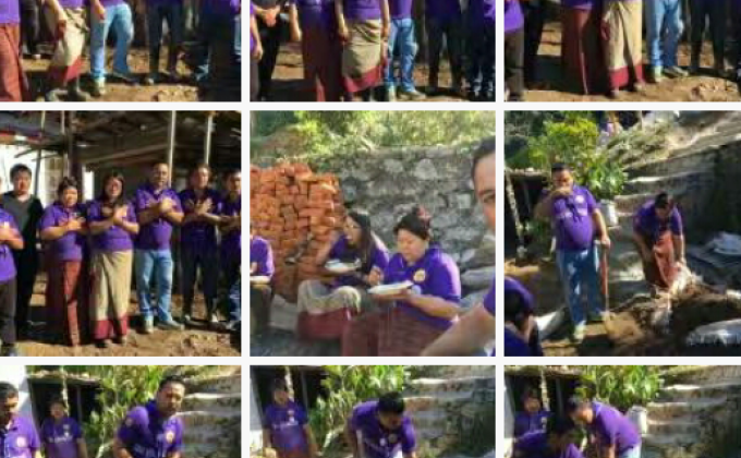 Chithuen Troop Helps in Construction of Chorten:Reaching the Unreached