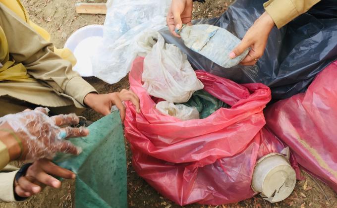 Plastic tide turner .... 