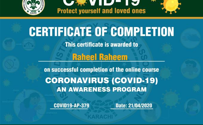 CoronaVirus precautions and awareness message