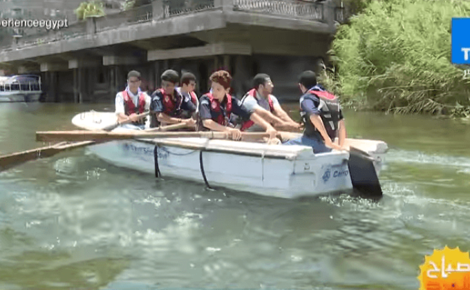 Cleaning the River Nile in Cairo  