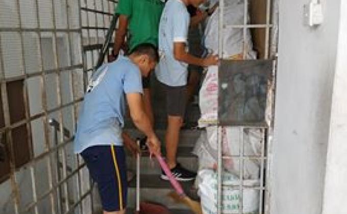 Cleaning up the store room