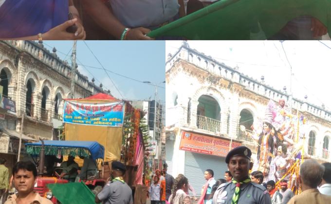 Service in Local festival Durga Pooja