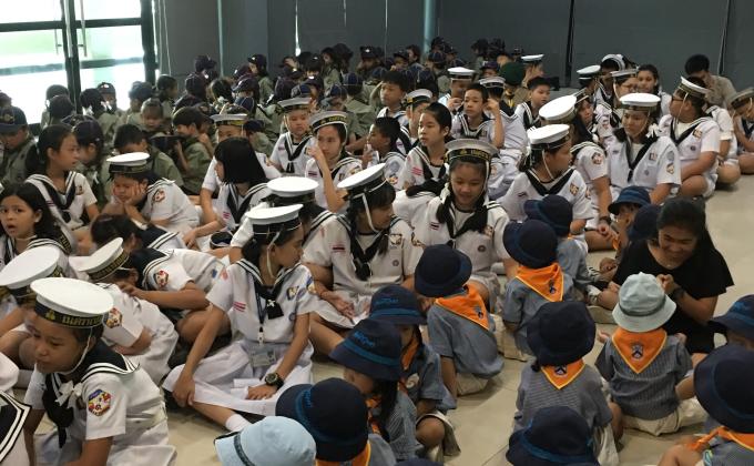 เตรียมความพร้อม เพื่อทำการต้อนรับลูกเสือจากต่างประเทศ