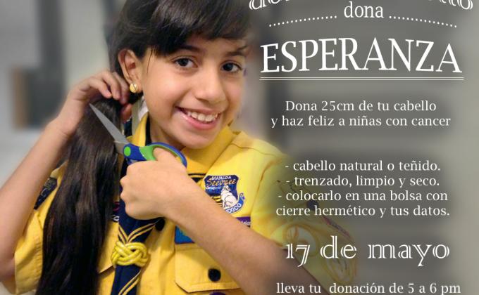 Dona tu cabello, dona ESPERANZA