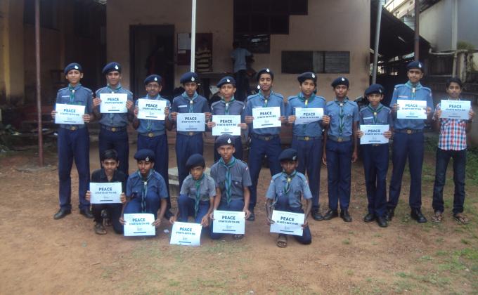KSBSG-THRISSUR 23rd TCR SCOUT (OPEN) GROUP , THRISSUR ROVERS -PEACE DAY CELEBRATION