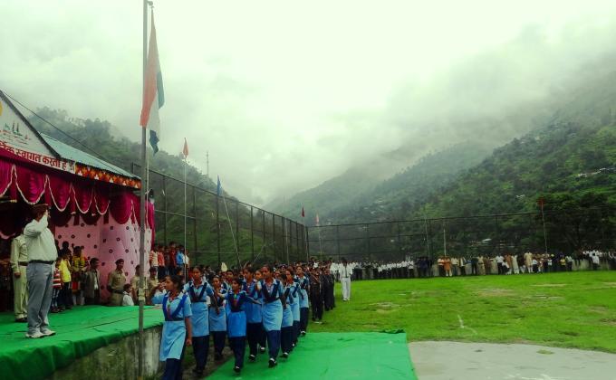 Independance Day Celebrations at Anni, Kullu, Himachal Pradesh, INDIA