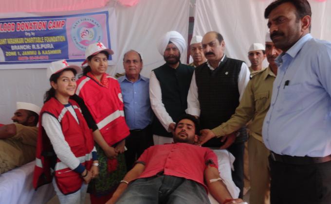 Service in Blood Donation Camp