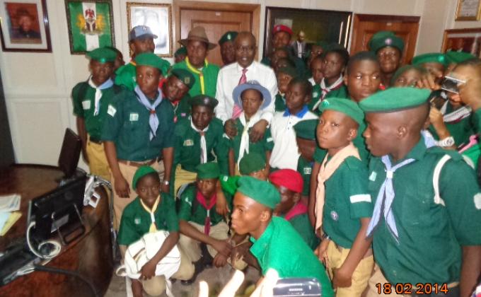 NIGERIA SCOUT ASSOCIATION YOUTH WING CELEBRATES FOUNDER'S DAY WITH THE NIGERIA MINISTER OF JUSTICE & ATTORNEY GENERAL OF THE FEDERATION