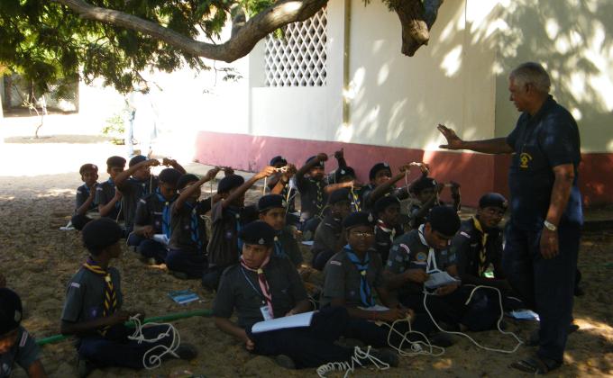 Pioneering Camp of South Chennai Bharat Scouts and Guides