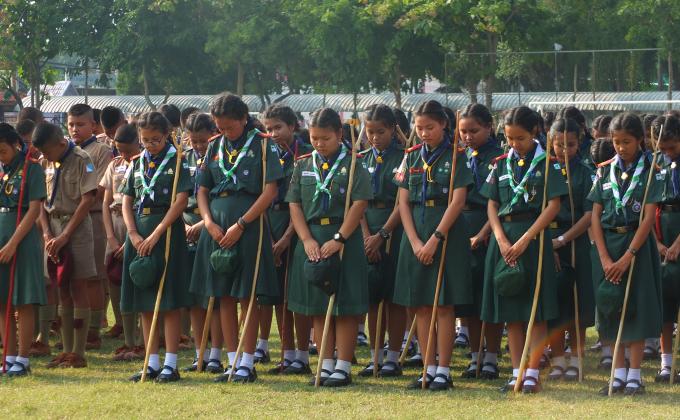 กิจกรรมจิตอาสาลูกเสือพี่เลี้ยงเพื่อน้องมัธยมศึกษาปีที่ 1