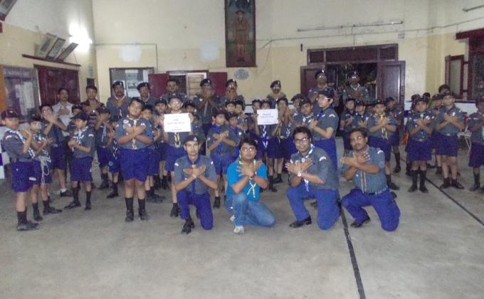 PEACE STARTS WITH ME  PHOTOS AND West Bengal B S & G State Chief Commissioner's Award Testing  For Cubs