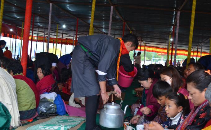 We joined our hand to do Mass Serving at Haa Mealam chenmo