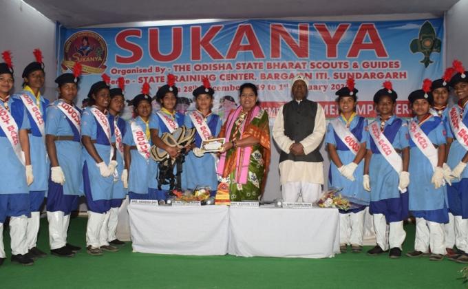 Render Service and participated in Sukanya Camp organised by the Odisha State Bharat Scouts & Guides at State Training Center, Bargaon ITI