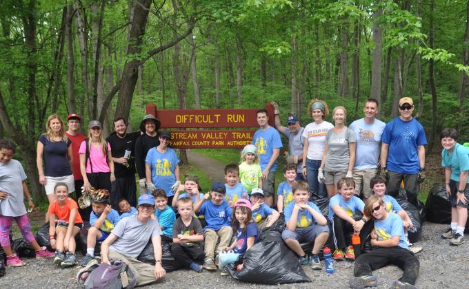 Garlic Mustard Pull/Messengers of Peace at Difficult Run Stream Valley Park (Oakton) 4/29/17 & 5/14/17