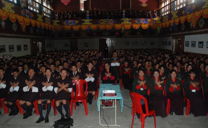 For Bhutan:  "Peace blooms and spreads. Peace illumines and fulfills.” 