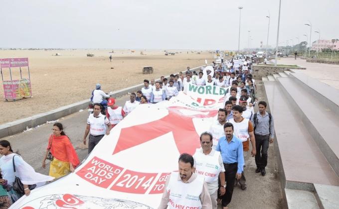 AIDS DAY RALLY IN MARINA 