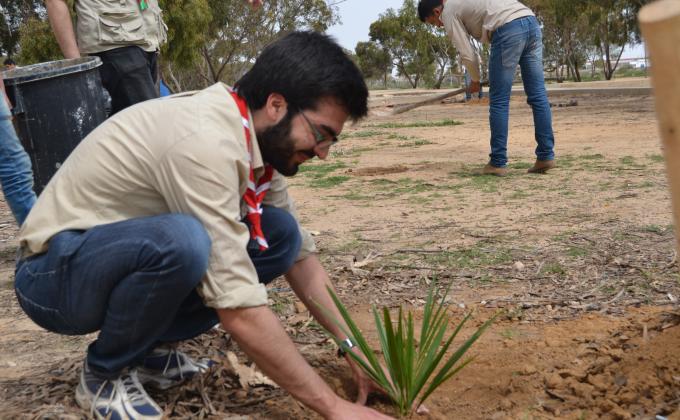 قاعدة وسام كشافي العالم بتونس تغرس 4700 شجرة  