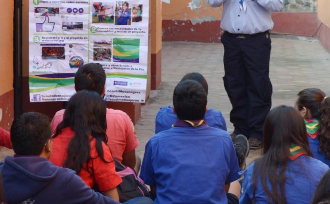 Servicio a la comunidad Huasca y plática Mop
