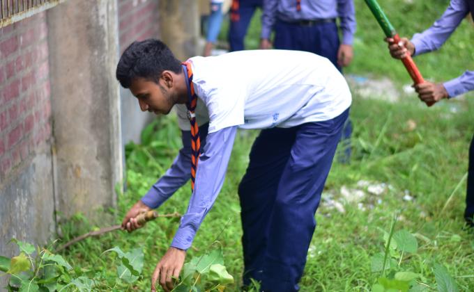 ডেঙ্গু প্রতিরোধ রেলি ও পরিষ্কার অভিযান বগুড়া পলিটেকনিক ইনস্টিটিউট রোভার স্কাউট গ্রুপ