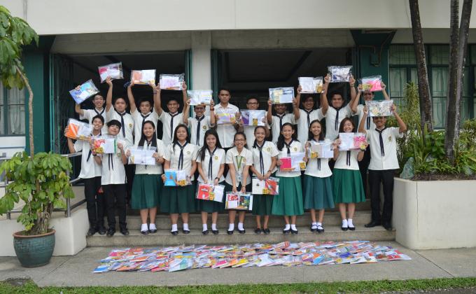 RCR Rovers at Gerry Roxas Leadership Awardee's Project "Right to Write"