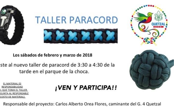 Taller de Tejido Paracord.
