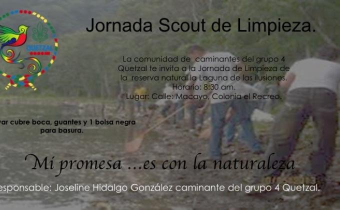 Jornada Scout de Limpieza (Laguna de las Ilusiones).