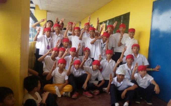 FIRST AID TRAINING OF BATASAN HILLS NATIONAL HIGH SCHOOL SENIOR SCOUTS