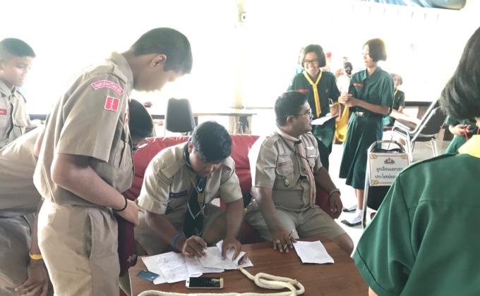 อบรมการปฐมพยาบาลเบื้องต้นและCPR&AEDให้แก่ลูกเสือ เนตรนารี โรงเรียนสมุทรสาครวิทยาลัย จำนวน500 คน 