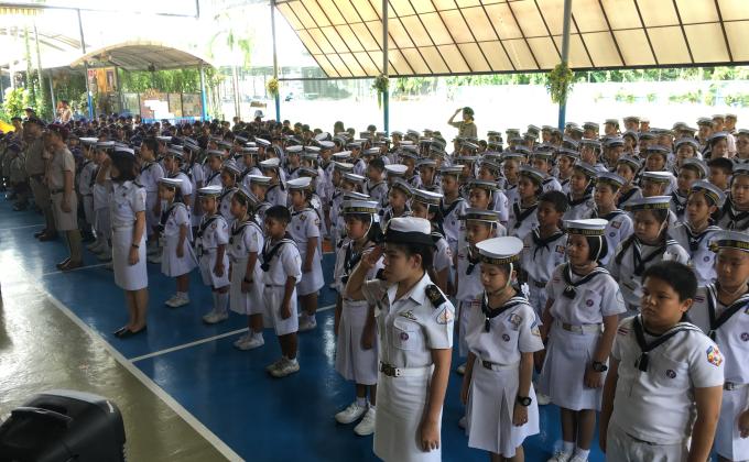 กิจกรรมสวนสนามวันสถาปนาลูกเสือแห่งชาติ ณ โรงเรียนจันทศิริวิทยา