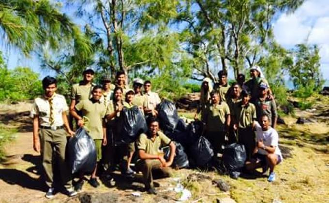 Cleaning of Amber Island
