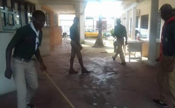 Nettoyage de la mairie de deido a douala