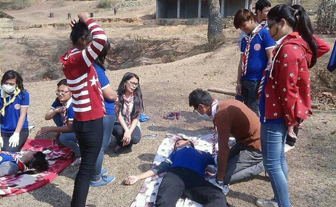 First aid training
