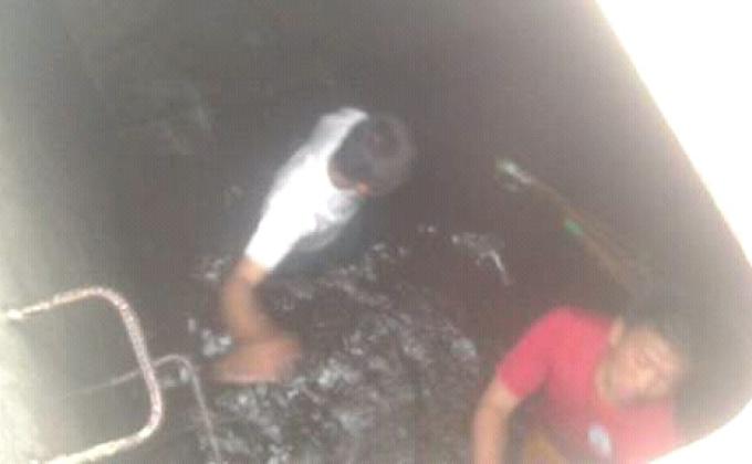 Volunteered in cleaning up the water tanks of school