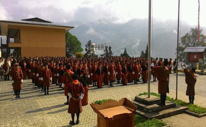 Invetiture ceremony for mhss scouts