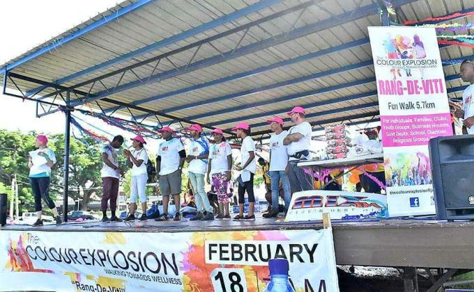 The Colour Explosion Fiji Fun Health Walk