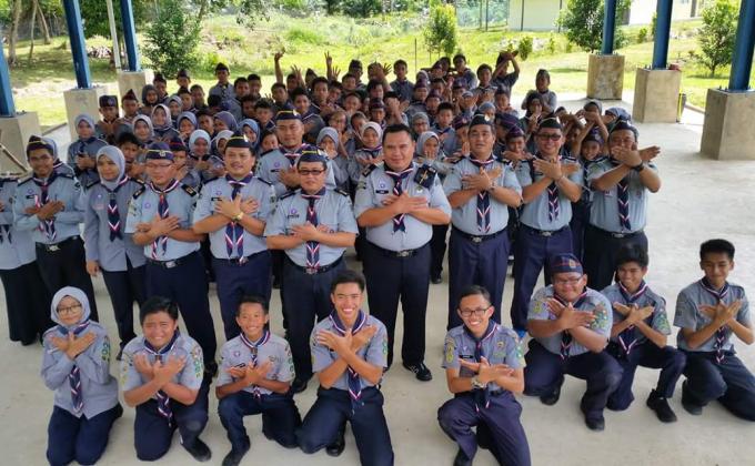 Skim lencana pengakap di Kem Sungai Paoh,Sarikei