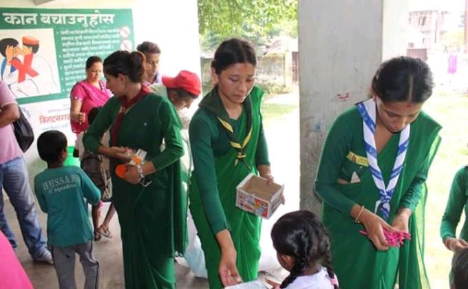Volunter and relief for the flood victims 