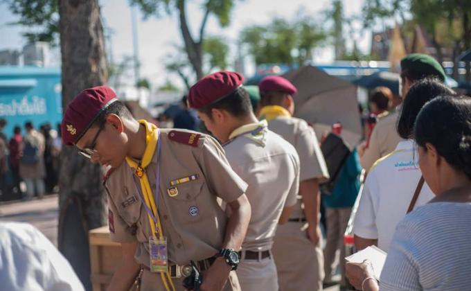 จิตอาสางานนิทรรศการพระเมรุมาศ