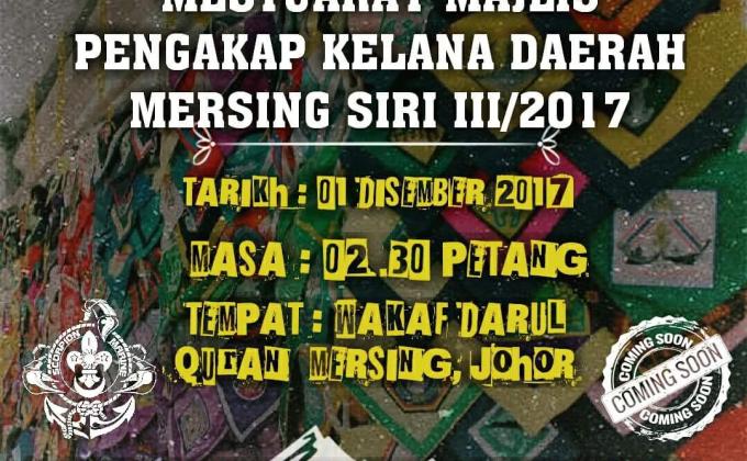MESYUARAT SIRI 1/18 MAJLIS PENGAKAP KELANA DAERAH MERSING JOHOR