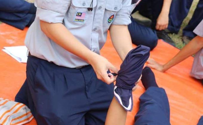Marching and First Aid Training~