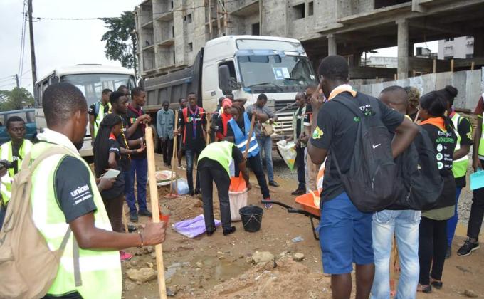 Assainissement d'un quartier