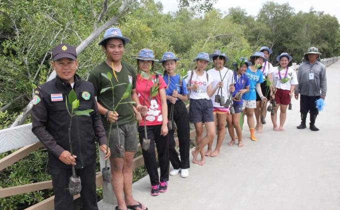 โครงการลูกเสือรักษ์โลก Scouts Save The World กิจกรรมปลูกป่าชายเลน