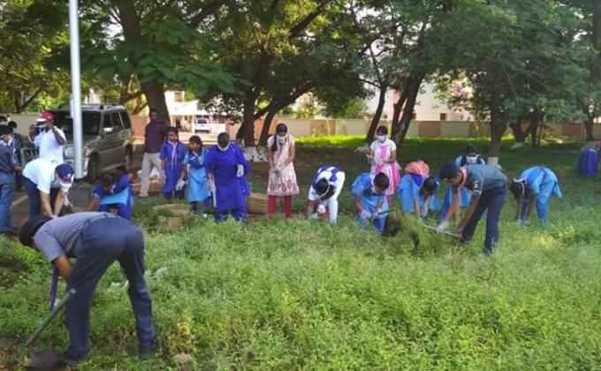 SWACHH BHARAT ABHIYAN at Madurai, SOUTHERN RAILWAY STATE 