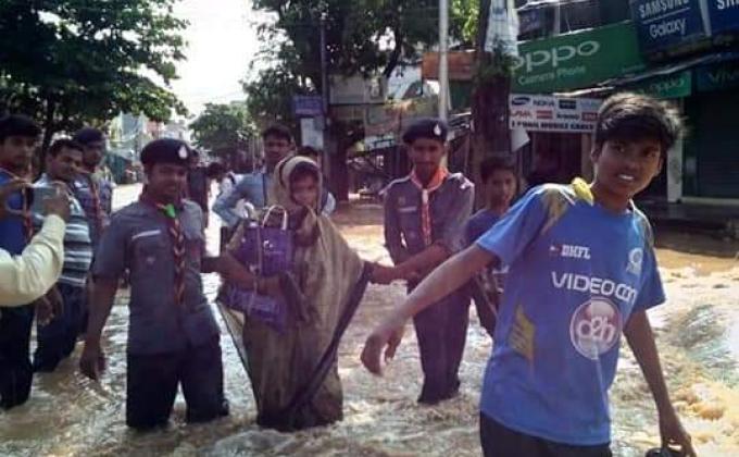 services during Titili Flood.at - Aska , Ganjam dist. , Odisha state.