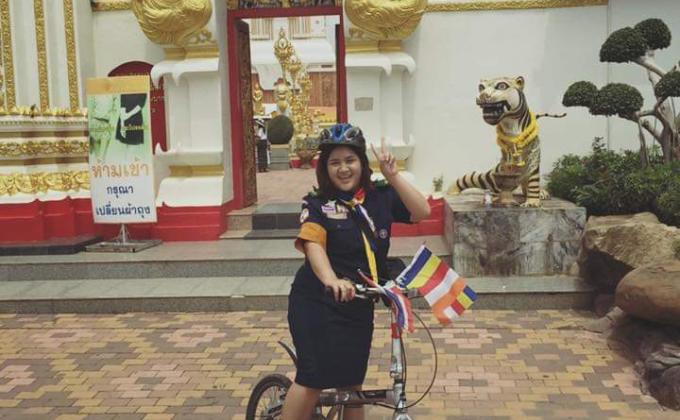 ปั่นจักรยานเพื่อเผยแพร่สันติภาพ 