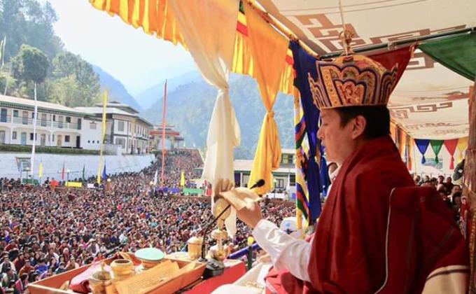 38 volunteer's on cleaning and crowd control (Rangjung drupchhen).